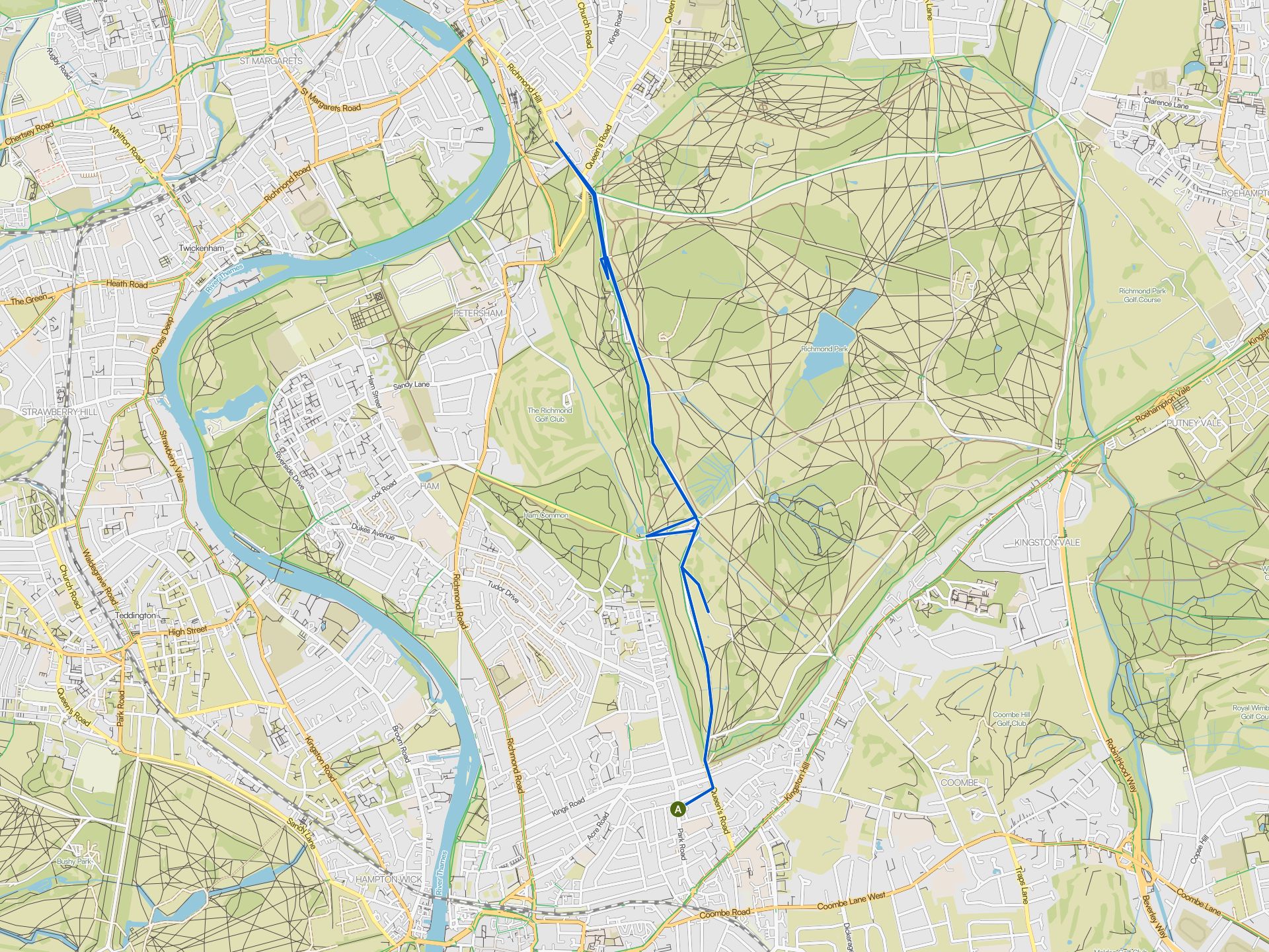 The best cycling routes around Richmond Park National Nature Reserve ...